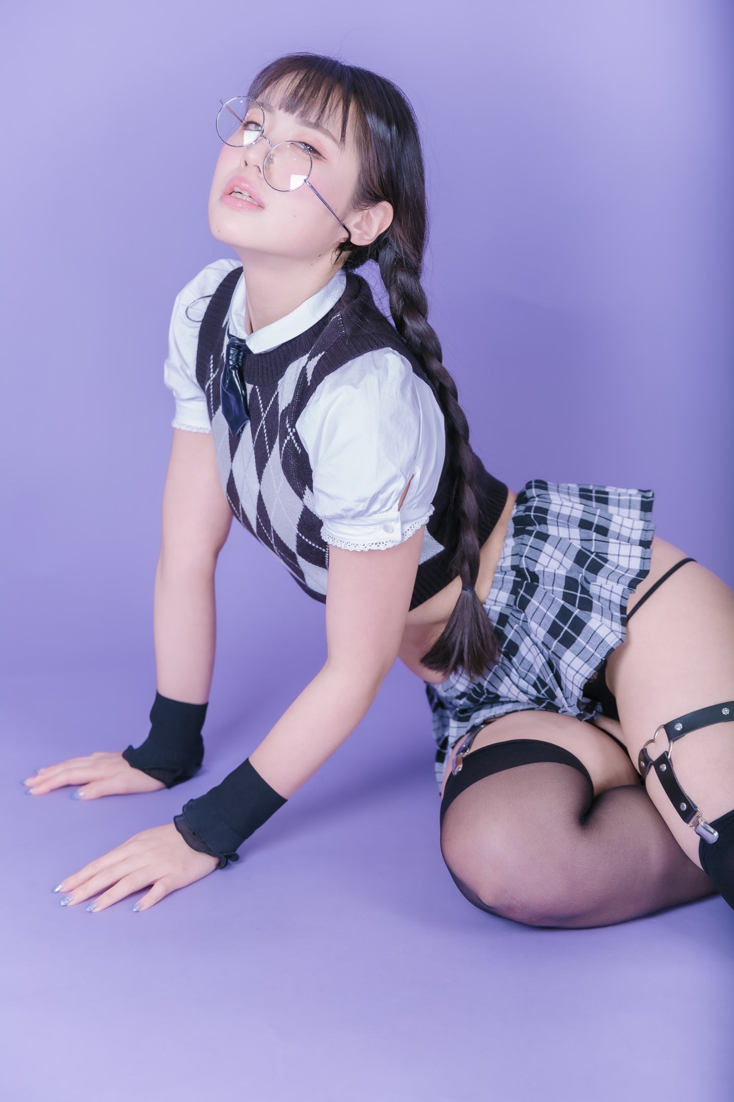 Ririkana Glasses Girl Gravure Photo Set (Digital)