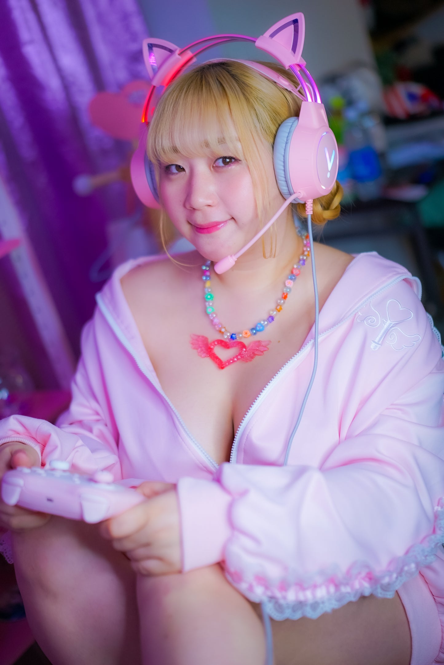 Akopai Pink Gamer Girl Gravure Photoset (Digital)