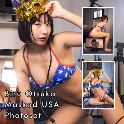 Biru Otsuka Masked USA Bikini Gravure Photoset (Digital)