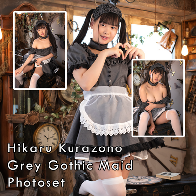 Hikaru Kurazono Grey Gothic Maid Gravure Photoset (Digital)
