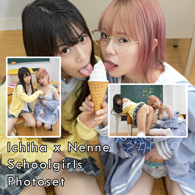 Ichiha x Nenne Naughty Schoolgirls Gravure Photoset (Digital)