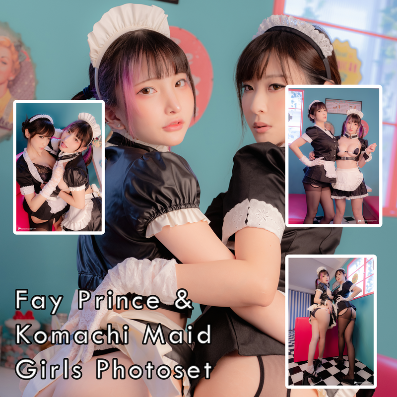 Fay Prince & Komachi Maid Girls Gravure Photo Set (Digital)
