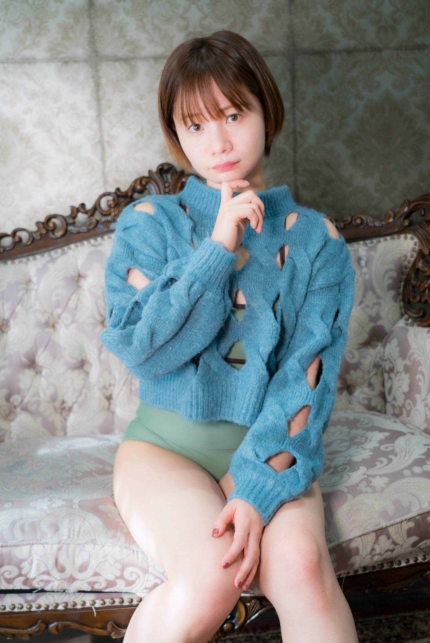 Mana Blue Sweater Gravure Photoset (Digital)