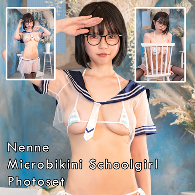 Nenne Microbikini Schoolgirl Gravure Photoset - EXPLICIT (Digital)