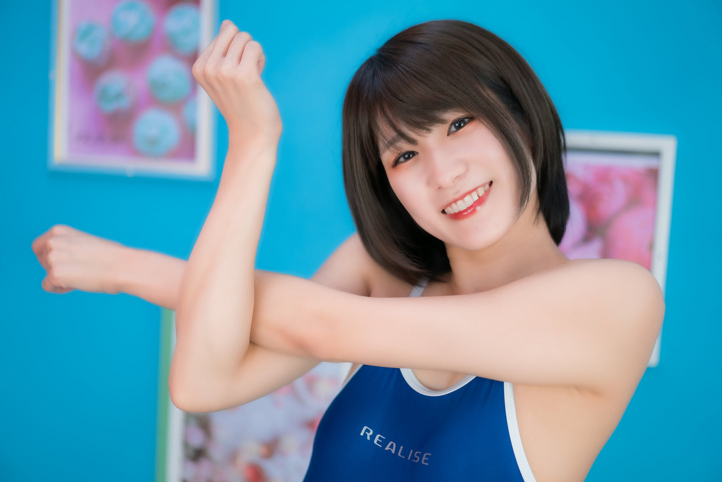 Usako Kurusu Blue Swimsuit II Gravure Photoset (Digital)