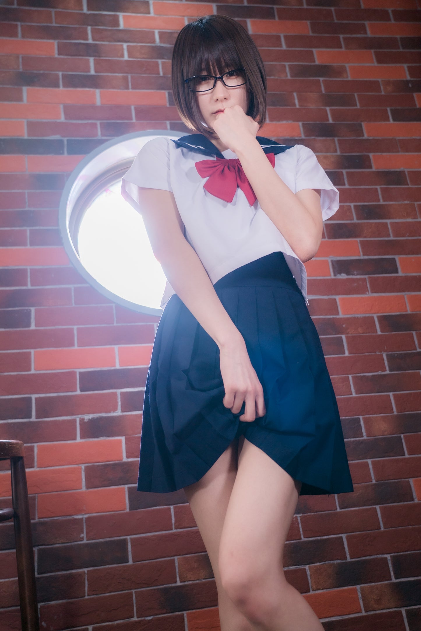 Usako Kurusu Glasses Seifuku Gravure Photoset (Digital)