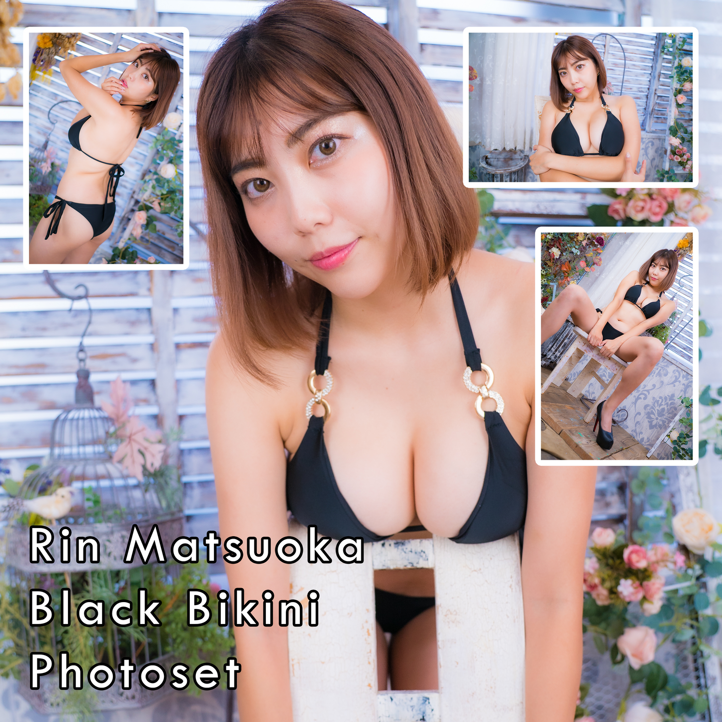 Rin Matsuoka Black Bikini Gravure Video (Digital)