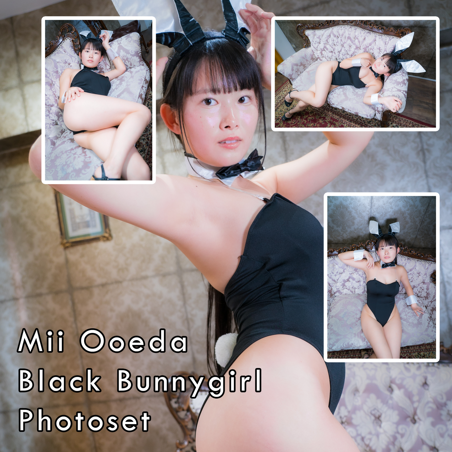 Mii Ooeda Black Bunnygirl Gravure Photoset (Digital)