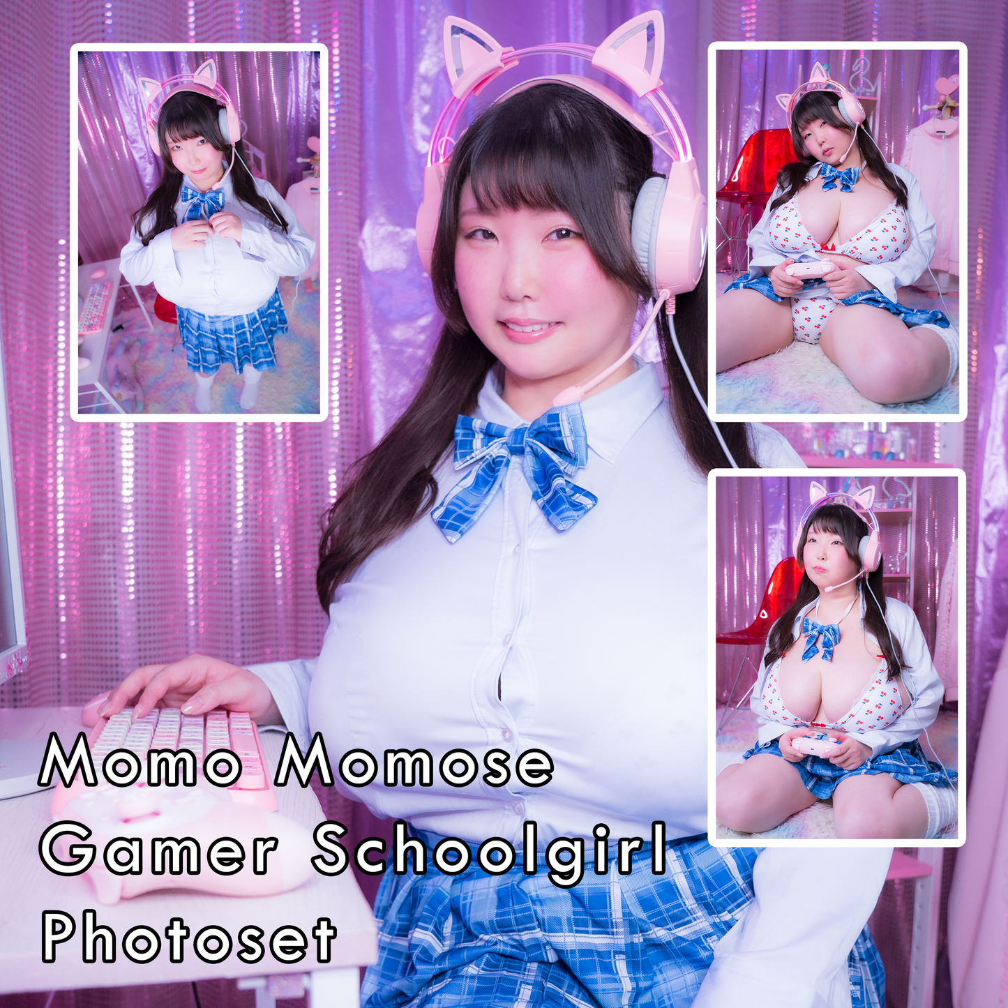 Momo Momose Gamer Schoolgirl Gravure Photoset (Digital)