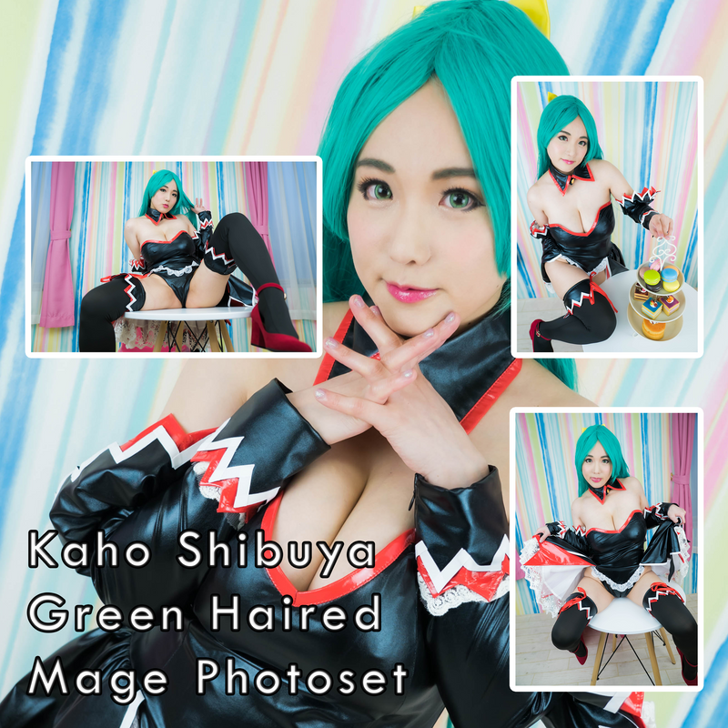 Kaho Shibuya Green Haired Mage Photoset (Digital)
