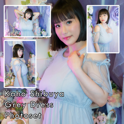 Kaho Shibuya Grey Dress Photoset (Digital)