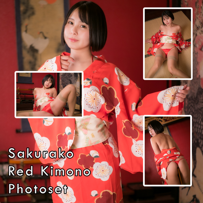 Sakurako Red Kimono Gravure Photoset (Digital)