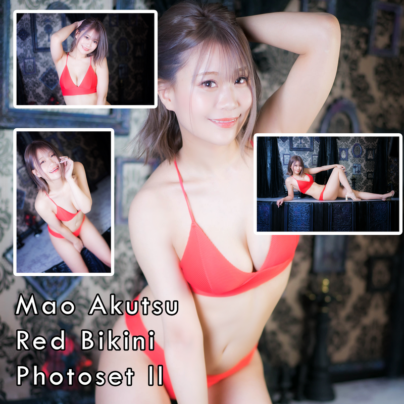Mao Akutsu Red Bikini II Gravure Photo Set (Digital)