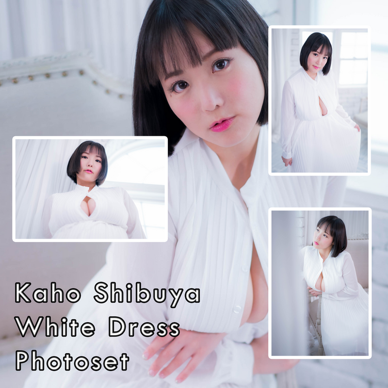 Kaho Shibuya White Dress Photoset (Digital)
