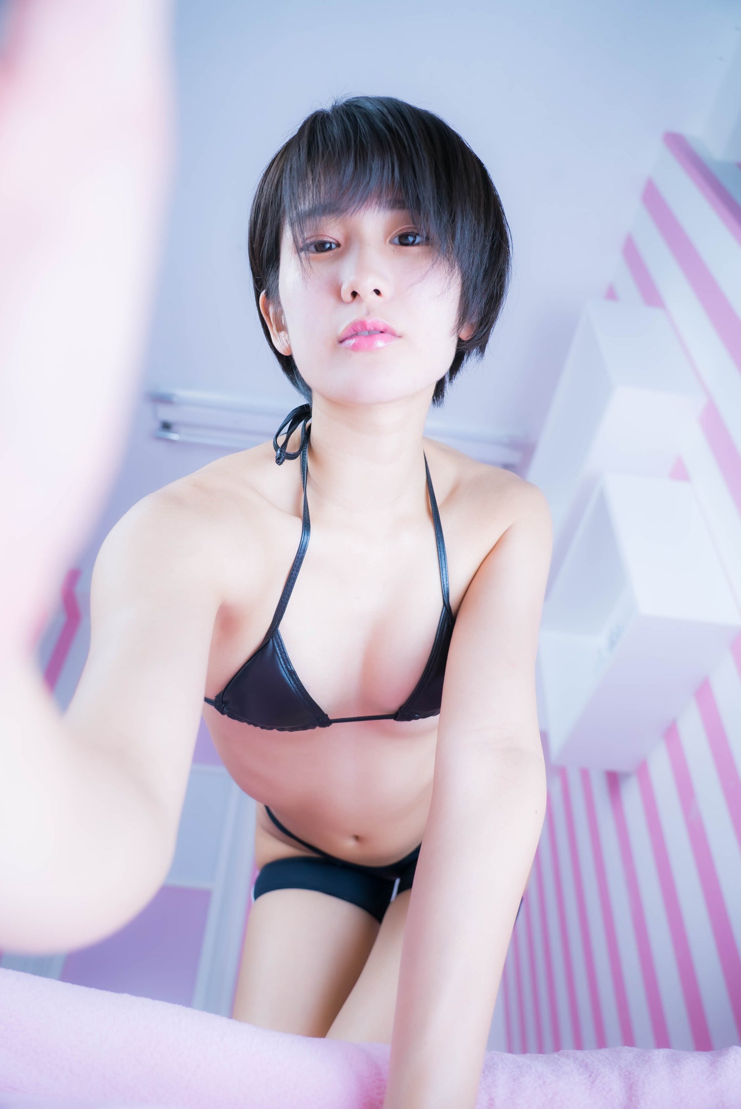 Kurusu Usako Black Workout Ensemble Gravure Photo Set (Digital)