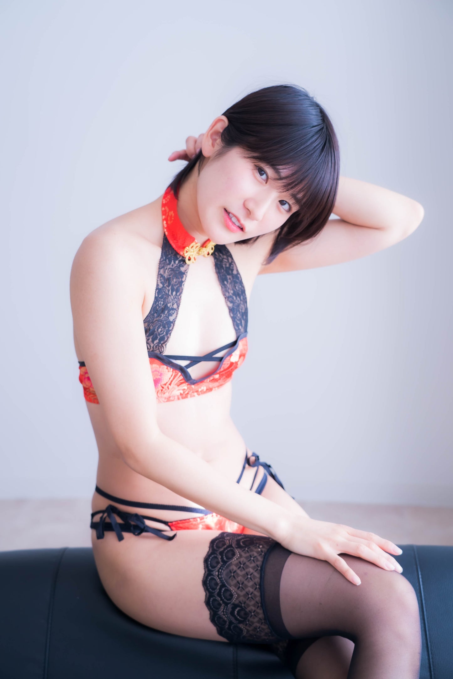 Kurusu Usako Red Chinese Lingerie Photo Set (Digital)