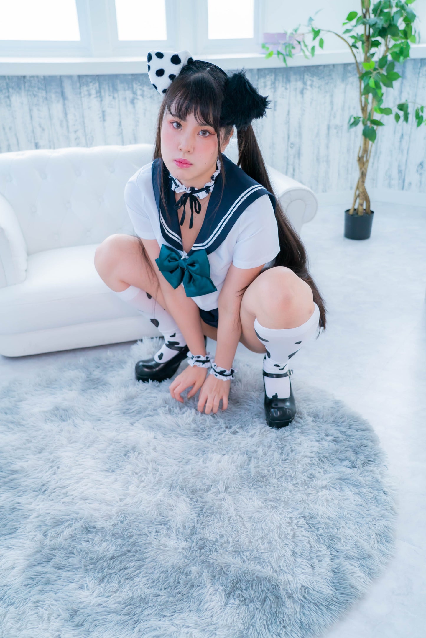 Ririkana Dalmatian Schoolgirl Cosplay Gravure Photoset (Digital)