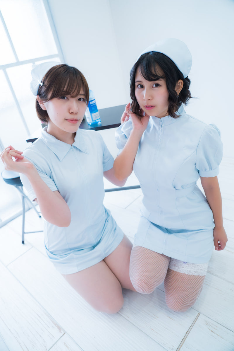 Sakurako & Minatsuki Naru Nurse Cosplay Gravure Photoset (Digital)
