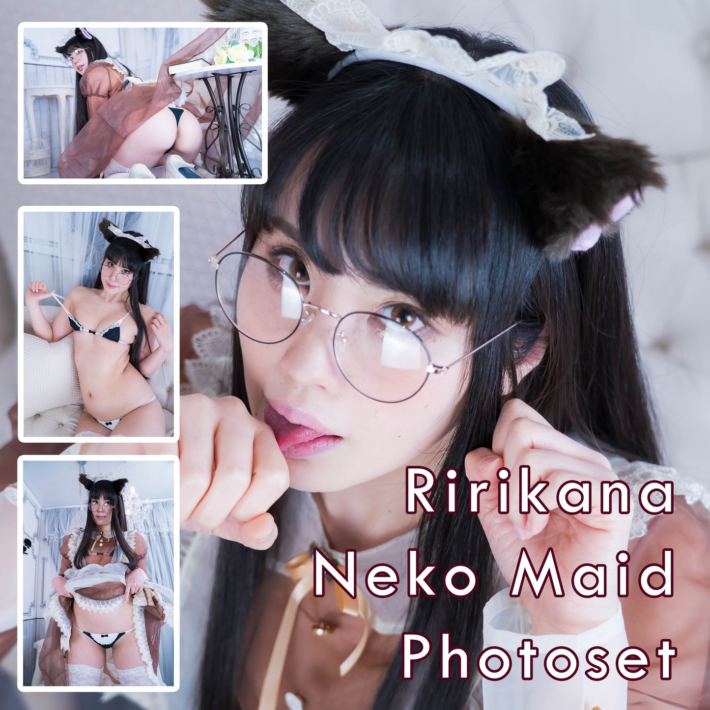 Ririkana Neko Maid Cosplay Gravure Photoset (Digital)