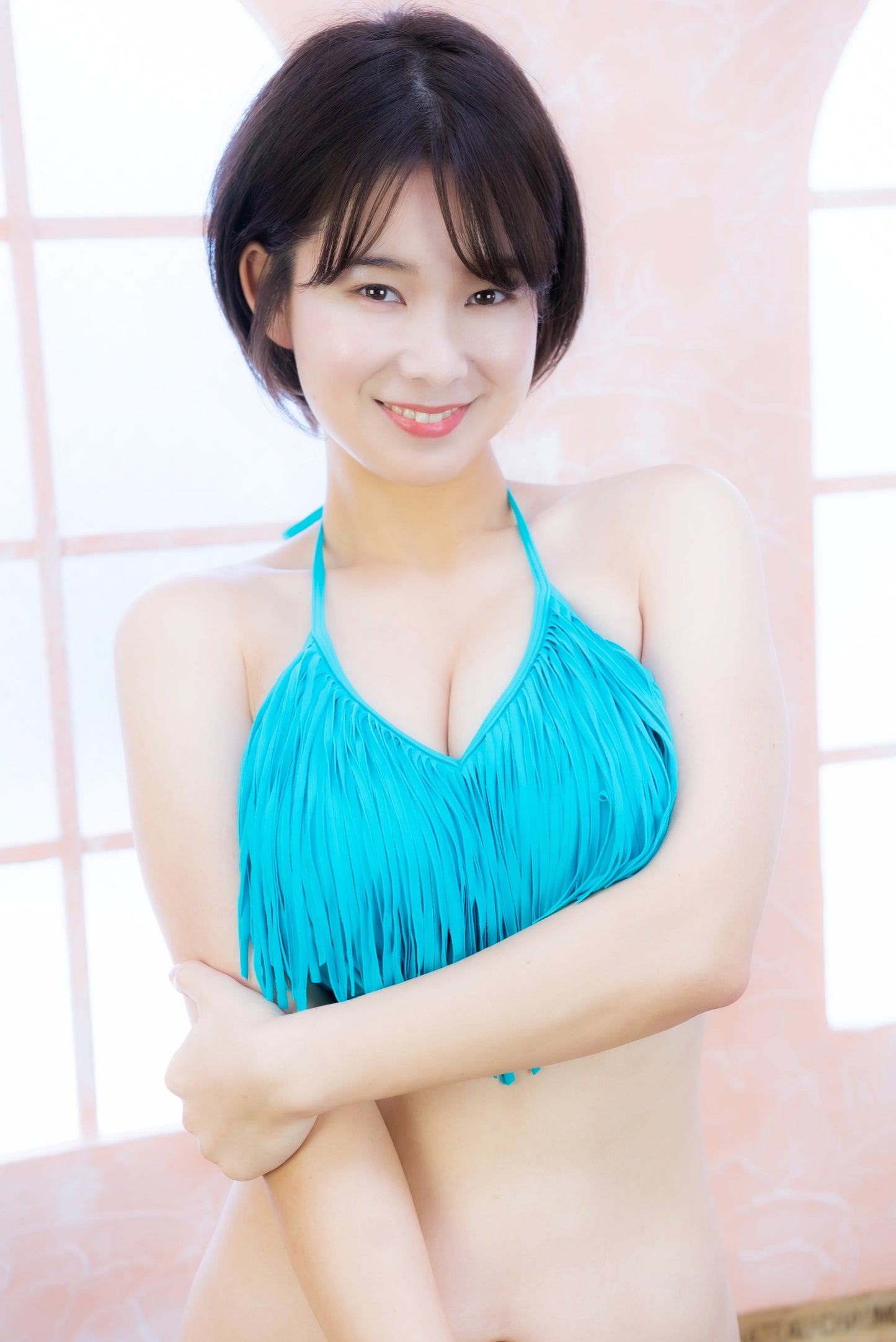 Sanada Makoto Turquoise Bikini Gravure Photoset (Digital)