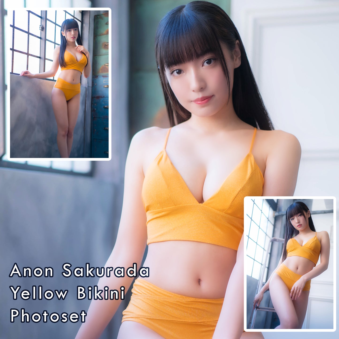 Anon Sakurada Yellow Bikini Gravure Photoset (Digital)