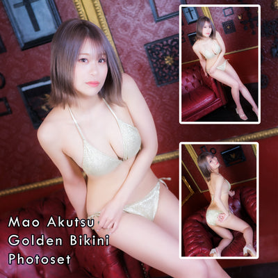 Mao Akutsu Golden Bikini Gravure Photo Set (Digital)