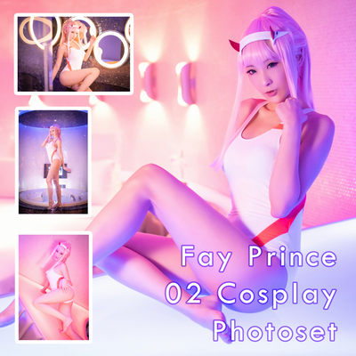 Fay Prince White Swimsuit Mecha Cosplay Photoset & Selfie Video (Digital)