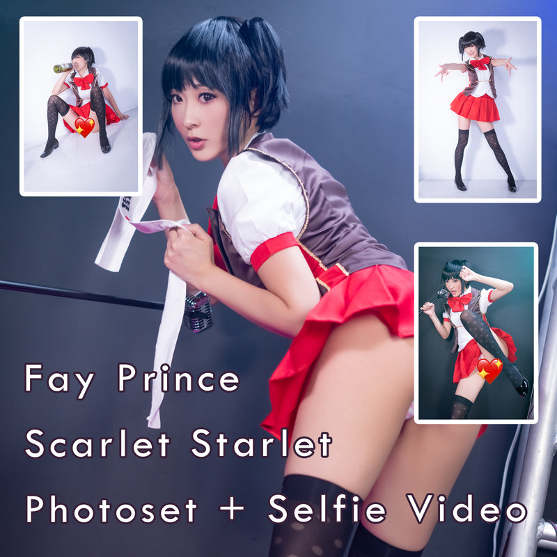 Fay Prince Scarlet Starlet Cosplay Photoset & Selfie Video (Digital)